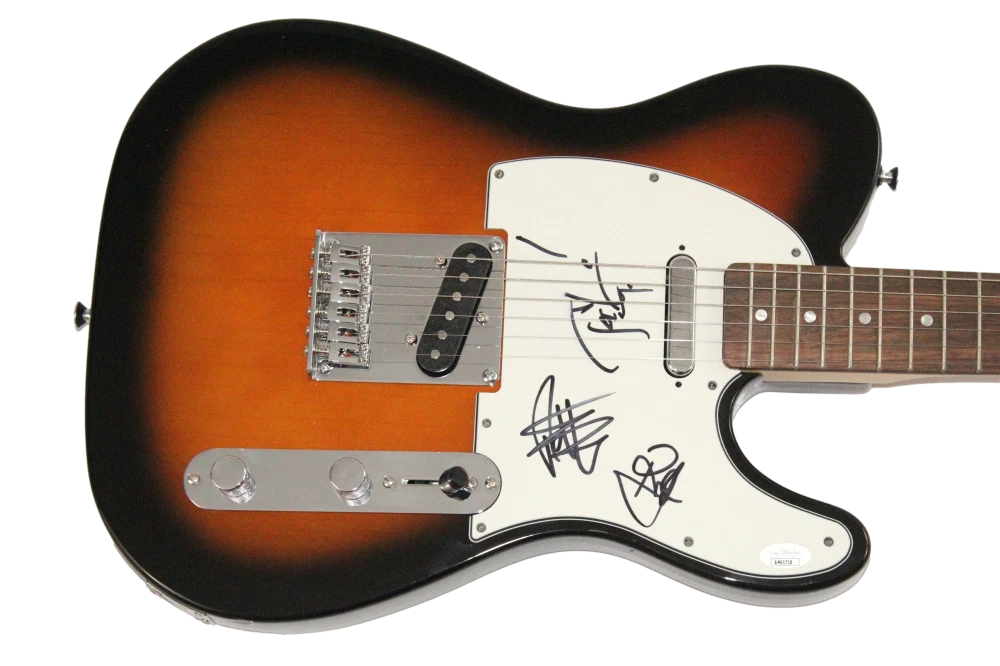 Foo Fighters Signed Autograph Fender Guitar - Josh Freese Pat Smear & Rami JSA