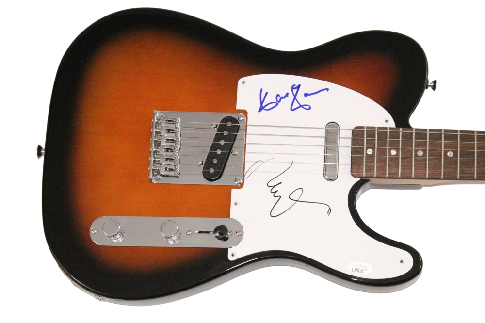 Ray Davies & Dave Davies Signed Autograph Fender Telecaster Guitar Kinks JSA COA