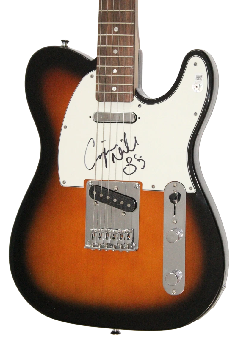 Crispian Mills Kula Shaker Signed Autograph Fender Telecaster Guitar Beckett COA