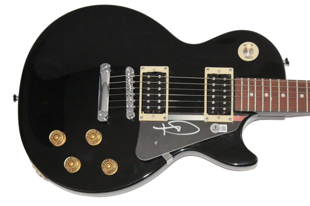 Tom DeLonge of Blink-182 Signed Autograph Epiphone Les Paul Guitar Beckett COA