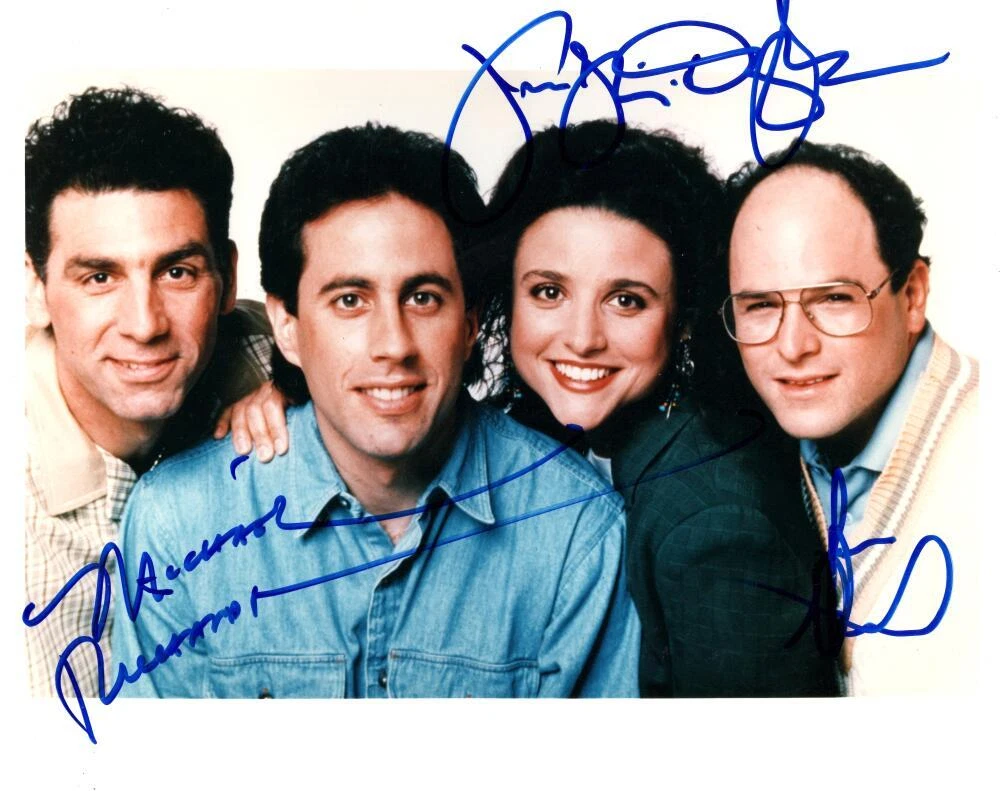 Michael Richards Julia Louis Dreyfus Jason Signed Autograph 8x10 Seinfeld Photo