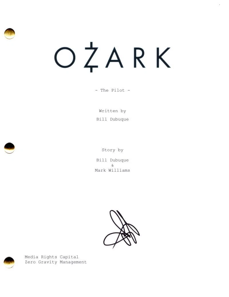 Jason Bateman Signed Autograph Ozark Full Pilot Script Screenplay - Marty Byrde