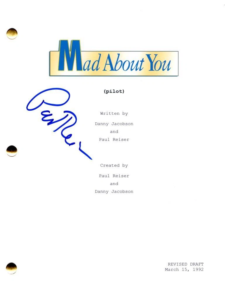 Paul Reiser Signed Autograph Mad About You Full Pilot Script Screenplay Buchman