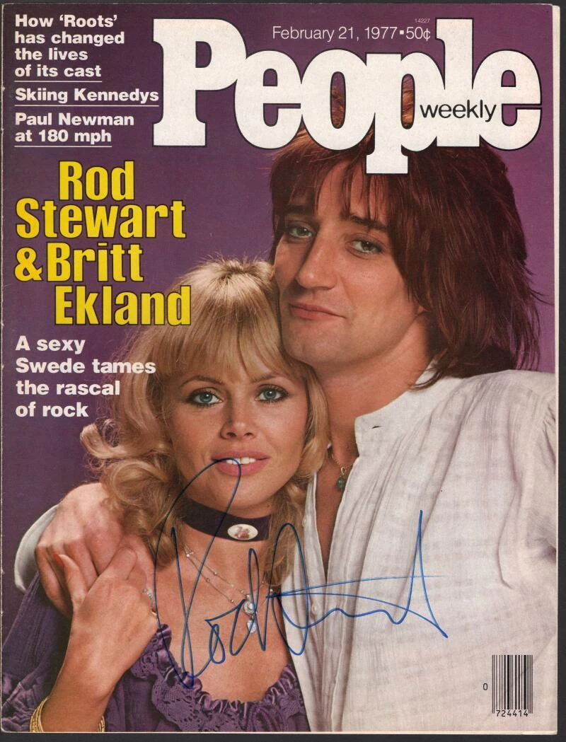 Rod Stewart Signed Autograph People Magazine Cover Only - Da Ya Think I'm Sexy