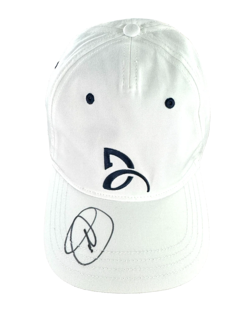 Novak Djokovic Signed Autograph White Logo Tennis Cap Hat w/ Beckett COA
