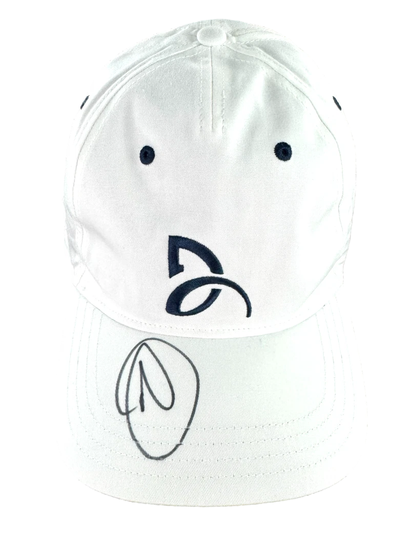 Novak Djokovic Signed Autograph White Logo Tennis Cap Hat - Beckett COA