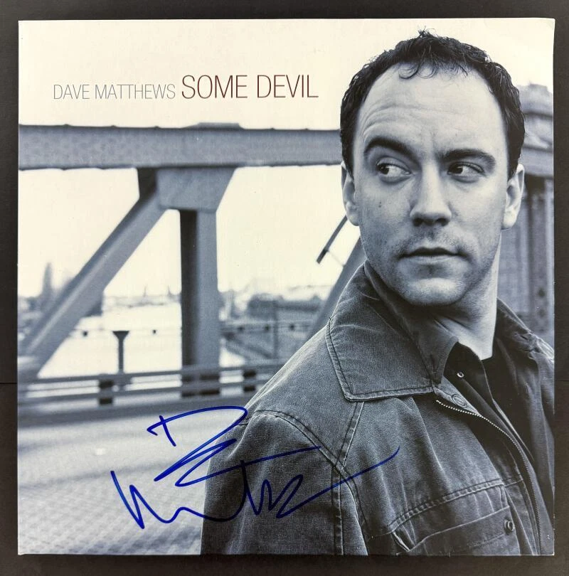 Dave Matthews Signed Autograph Album Vinyl Record LP DMB Some Devil Beckett COA