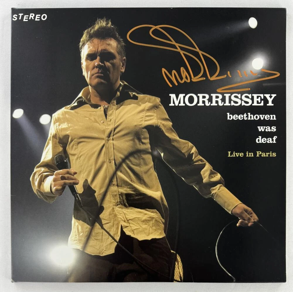 Morrissey The Smiths Signed Autograph Album Vinyl Record Beethoven Was Deaf BAS