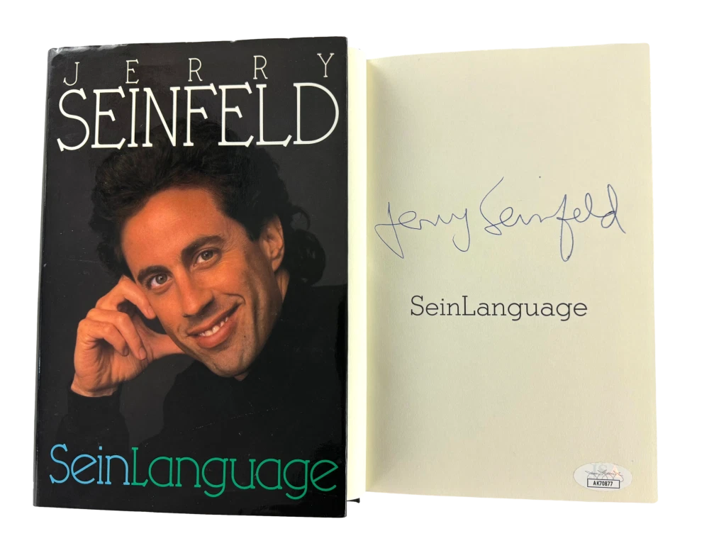 Jerry Seinfeld Signed Autograph Sein Language Book w/ Amazing Full Signature JSA