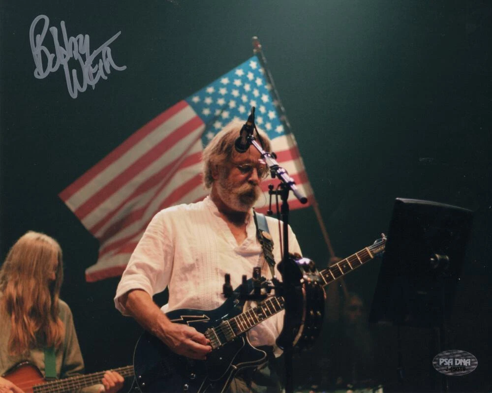 Bob Weir Grateful Dead Signed Autograph 8x10 Photo - Incredible Image PSA COA