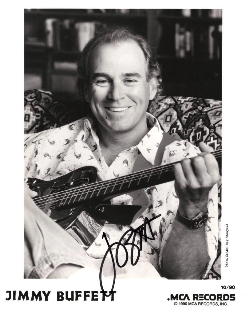 Jimmy Buffett Signed Autograph 8x10 Photo - Margaritaville Legend w/ Beckett COA