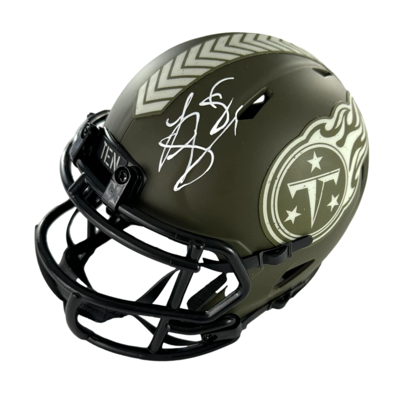 Lainey Wilson Signed Autograph Tennessee Titans Football Mini Helmet w/ JSA COA