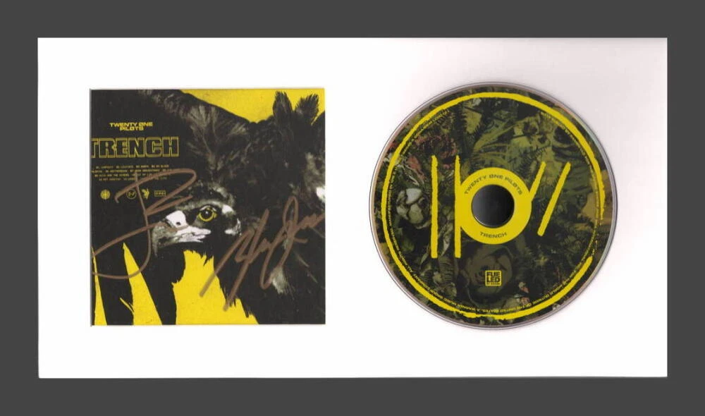 Twenty One Pilots Signed Autograph Trench Framed CD Display - Ready to Hang! JSA