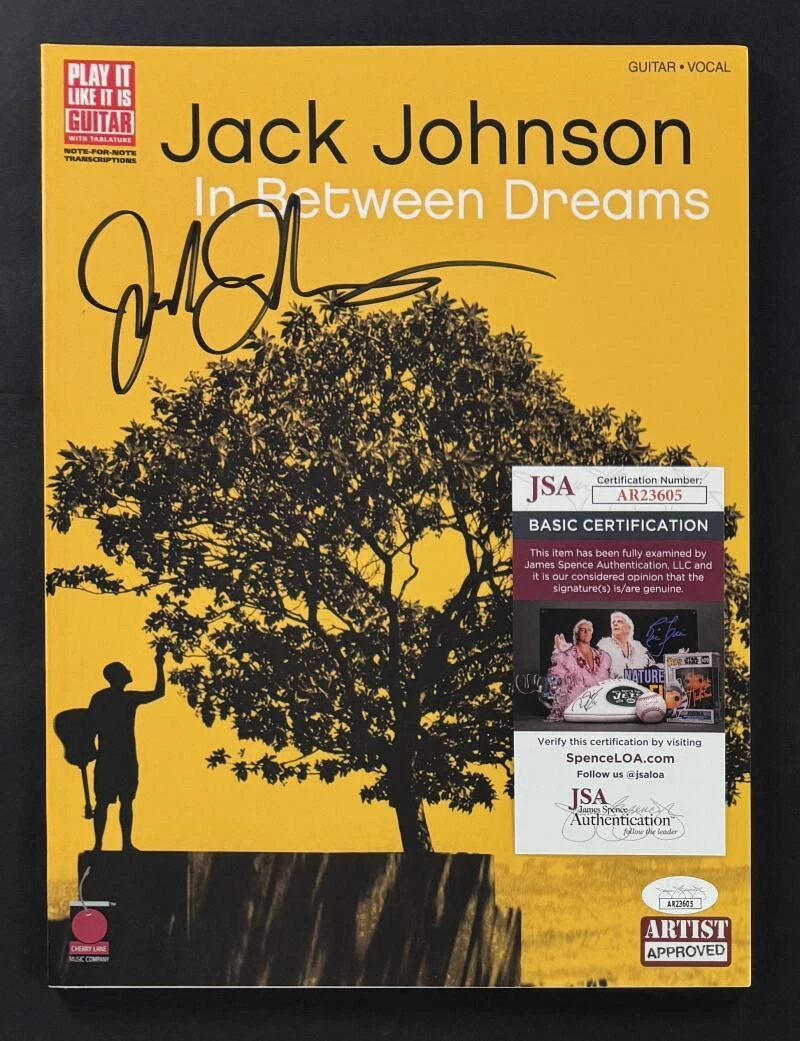 Jack Johnson Signed Autograph In Between Dreams Sheet Music Songbook w/ JSA COA