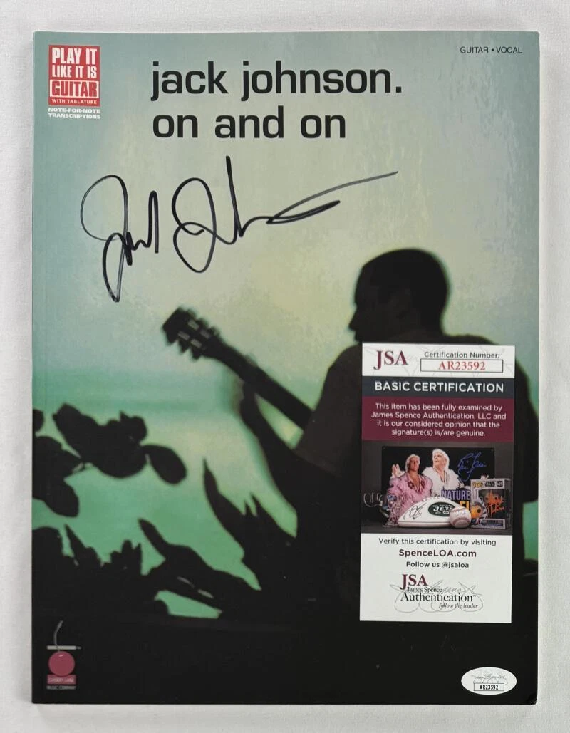 Jack Johnson Signed Autograph On and On Sheet Music Booklet Songbook - JSA COA