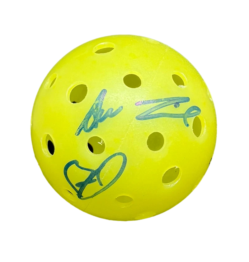Ben Johns & Anna Leigh Waters Signed Autograph Dura Fast 40 Pickleball w/ JSA