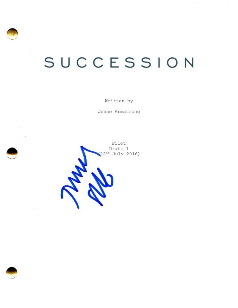 Jeremy Strong Signed Autograph Succession Pilot Script Screenplay - Kendall Roy