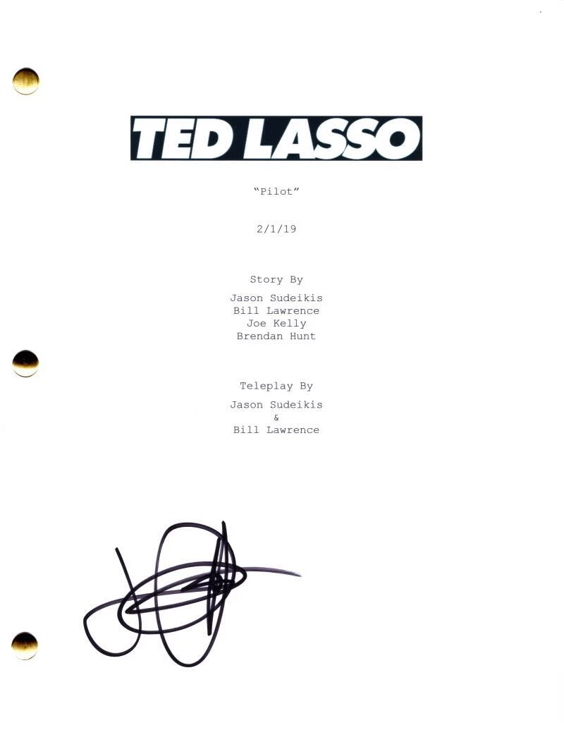 Juno Temple Signed Autograph Ted Lasso Full Pilot Script Screenplay Keeley Jones