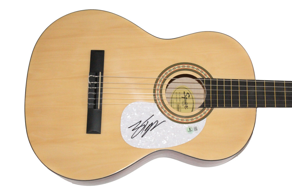 Zach Top Signed Autograph Fender Acoustic Guitar - Cold Beer & Country Music BAS