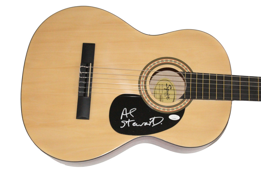Al Stewart Signed Autograph Fender Acoustic Guitar - Time Passages w/ JSA COA
