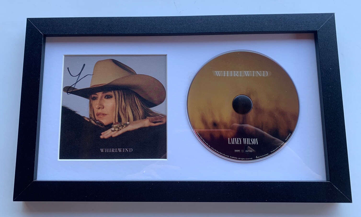 Laney Wilson Signed Autographed Framed WHIRLWIND CD Display BAS Certified