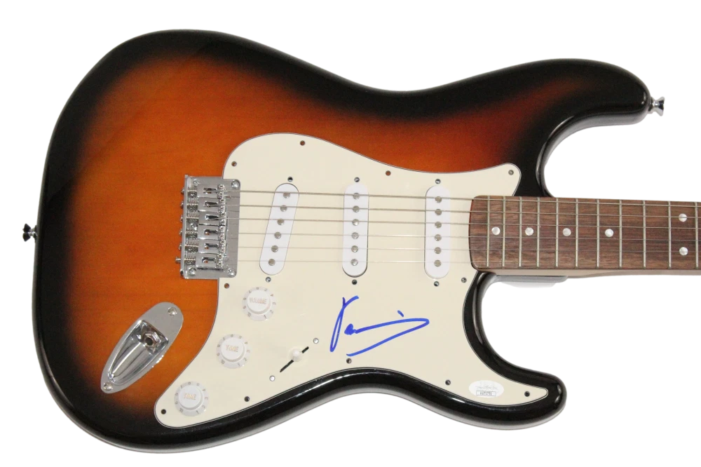 Yanni Signed Autograph Fender Electric Guitar - Dare to Dream In My Time JSA COA