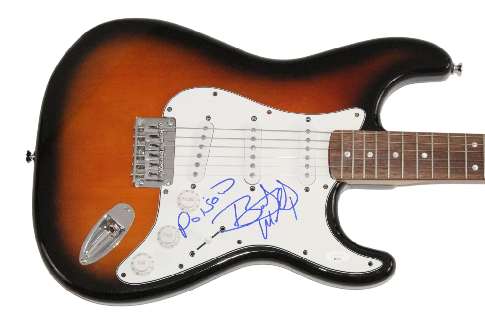 Bret Michaels Poison Signed Autograph Fender Electric Guitar w/ JSA COA