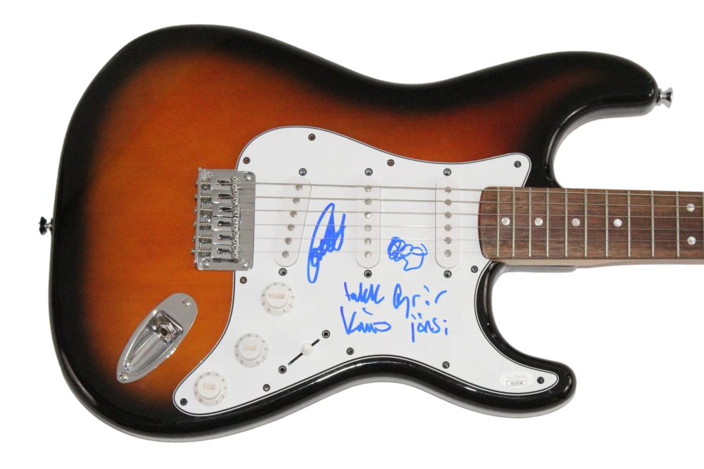 Sigur Ros Full Band x3 Signed Autograph Fender Electric Guitar w/ JSA COA