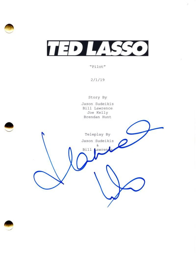 Hannah Waddingham Signed Autograph Ted Lasso Full Pilot Script - Rebecca Welton
