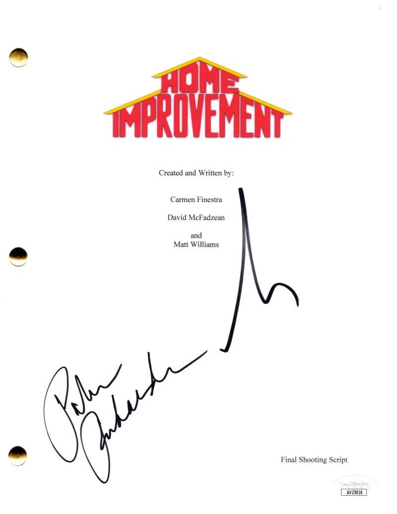 Tim Allen & Patricia Richardson Signed Autograph Home Improvement Script JSA COA