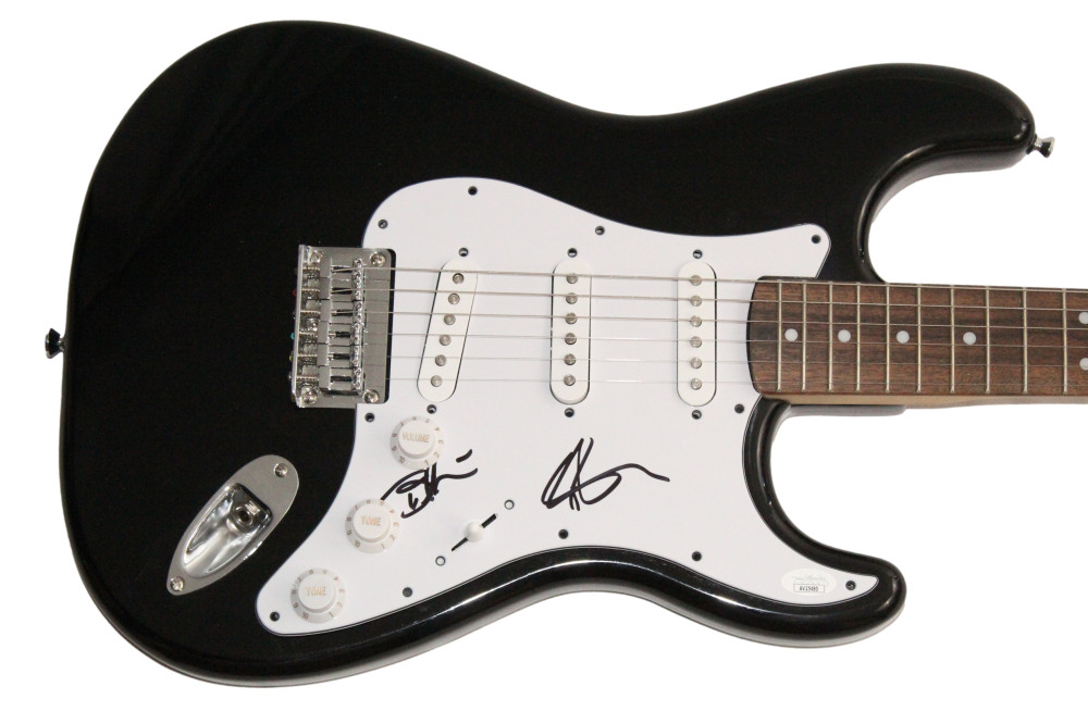 Billy & Bobby Alessi Brothers Signed Autograph Fender Electric Guitar w/ JSA COA