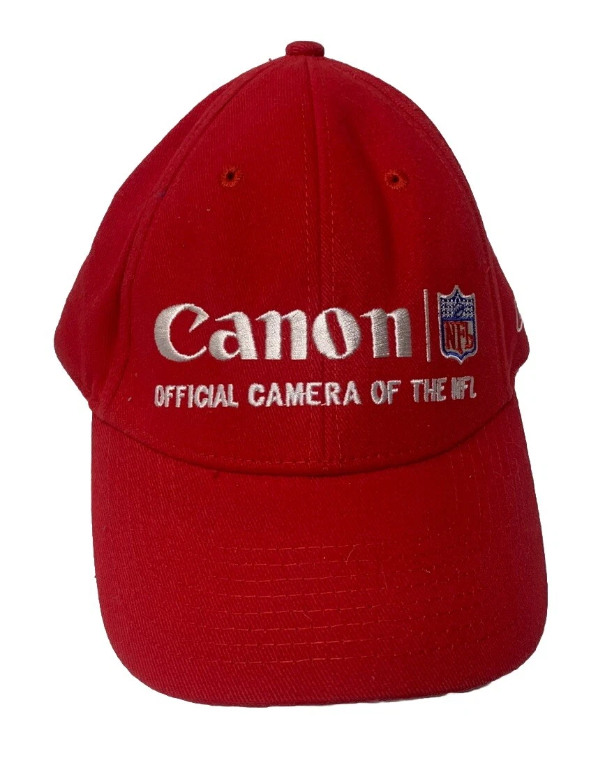 Canon Rebel VINTAGE Official Camera The NFL Hat Red Reebok Baseball Cap NOS M1