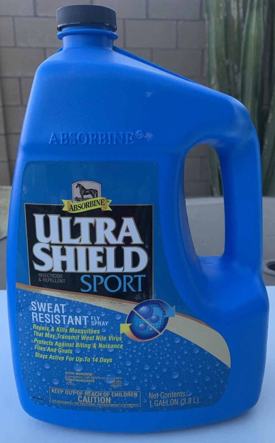 Absorbine Ultrashield Sport Horse Sweat Resistant Fly Spray gallon