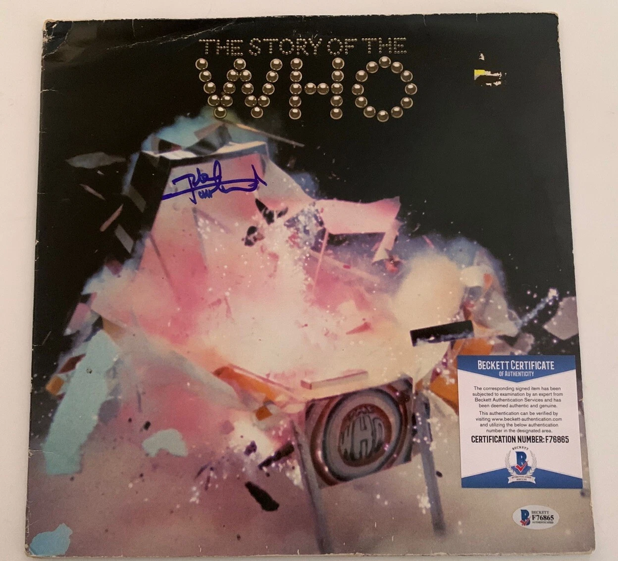 Pete Townsend Autographed Signed Story Of The Who LP Beckett Certified