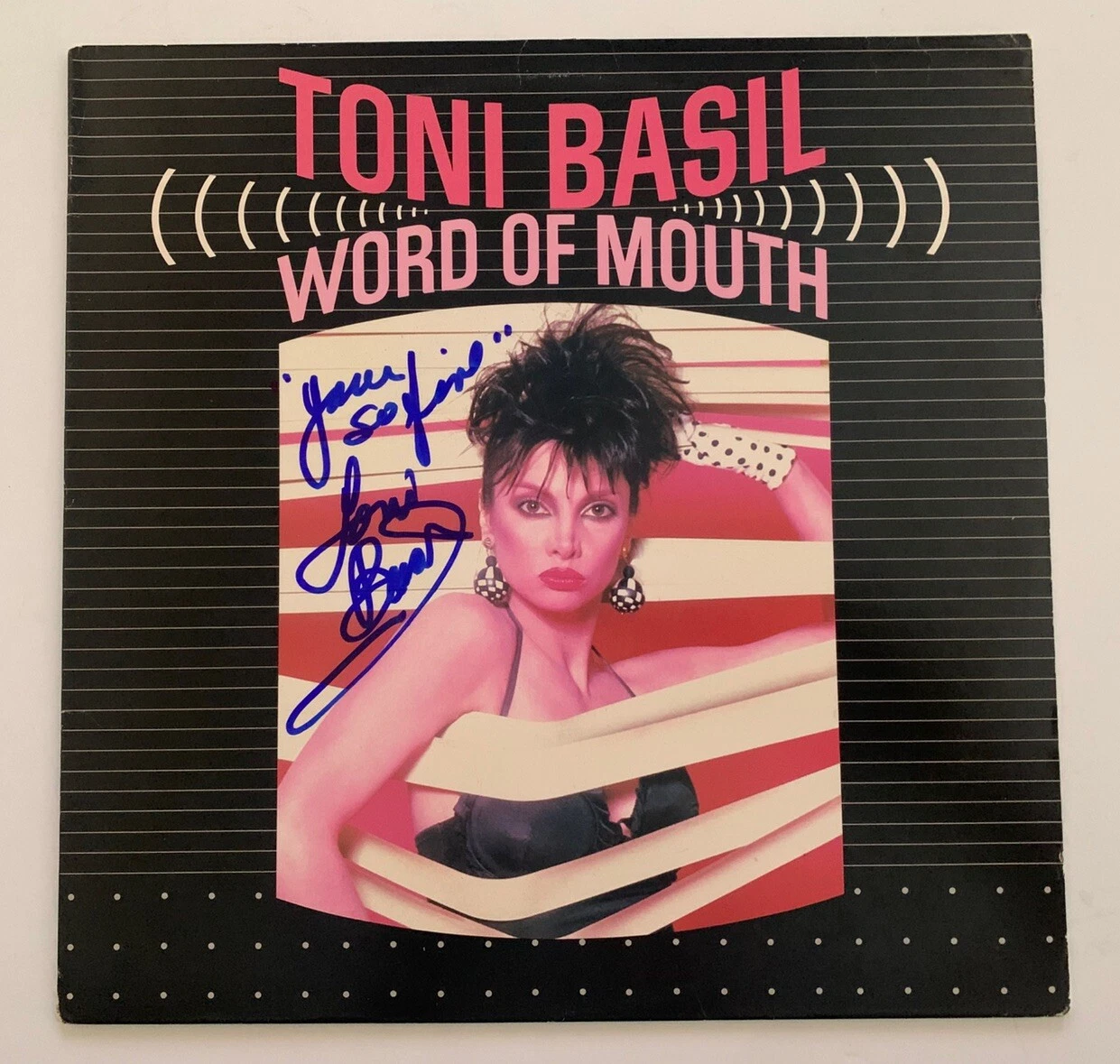 Toni Basil Word Of Mouth Autographed Signed LP Album Beckett Guaranteed