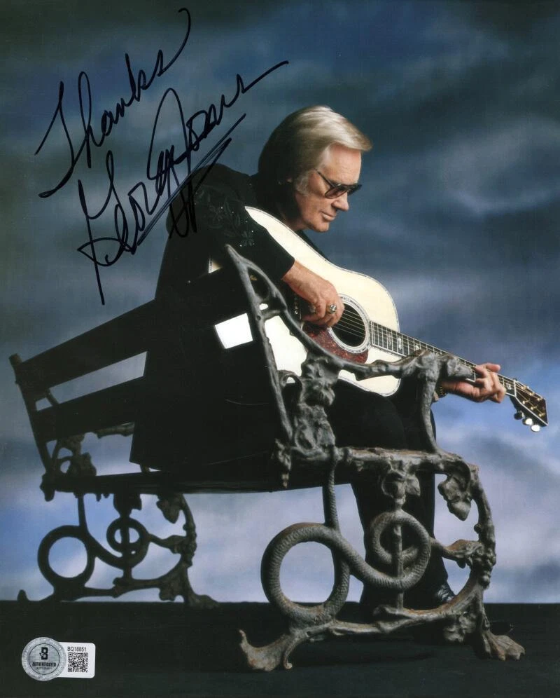 George Jones Signed Autograph 8x10 Photo - Country Music Icon w/ Beckett COA