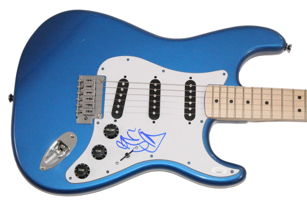 Sia Furler Signed Autograph Blue Fender Stratocaster Electric Guitar w/ JSA COA