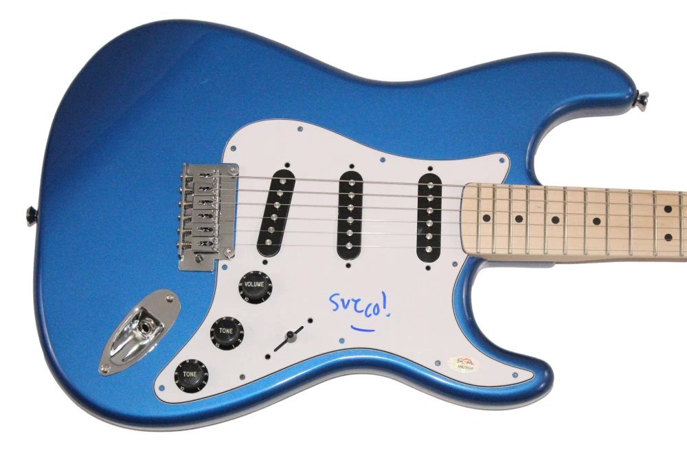 Sueco SuecoTheChild Signed Autograph Blue Fender Electric Guitar w/ PSA COA