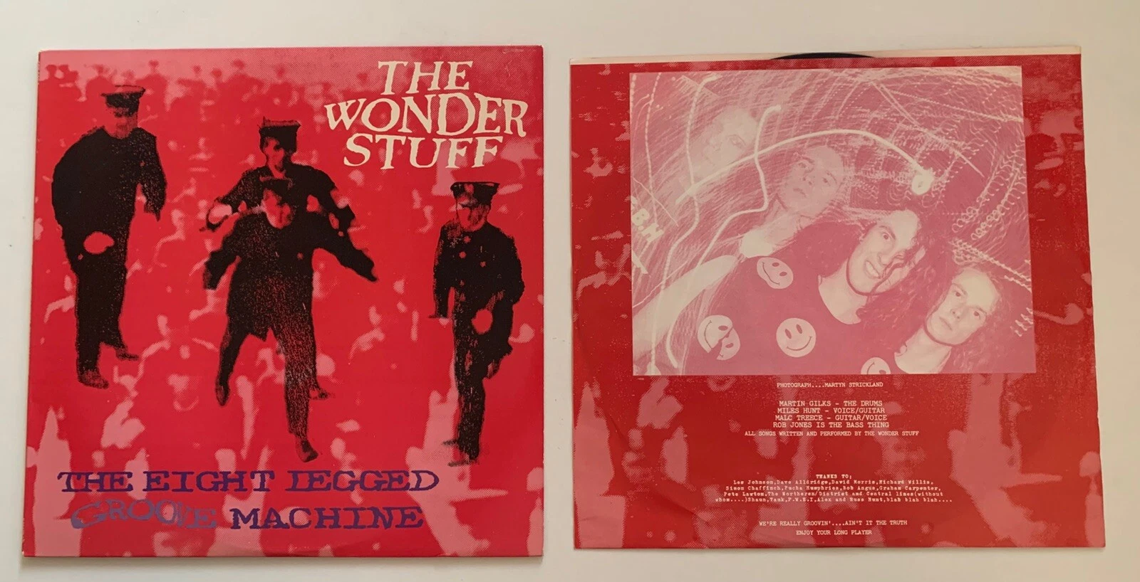 THE WONDER STUFF THE EIGHT LEGGED GROOVE MACHINE 1st UK 1988 LP GONLP 1