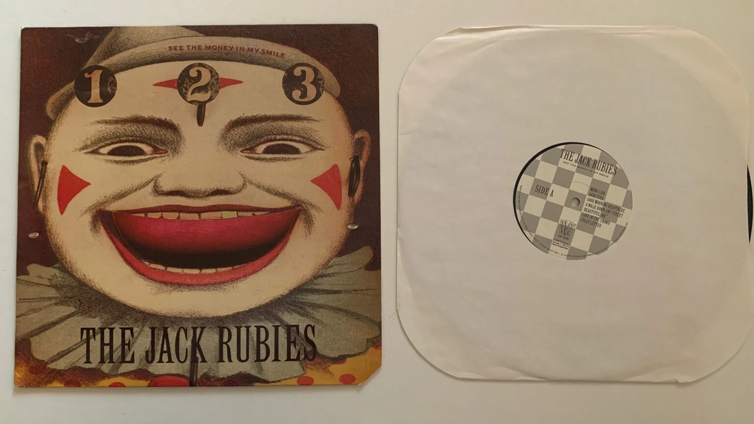 The Jack Rubies - See The Money In My Smile Vinyl Record LP + Insert (EX/EX) .*