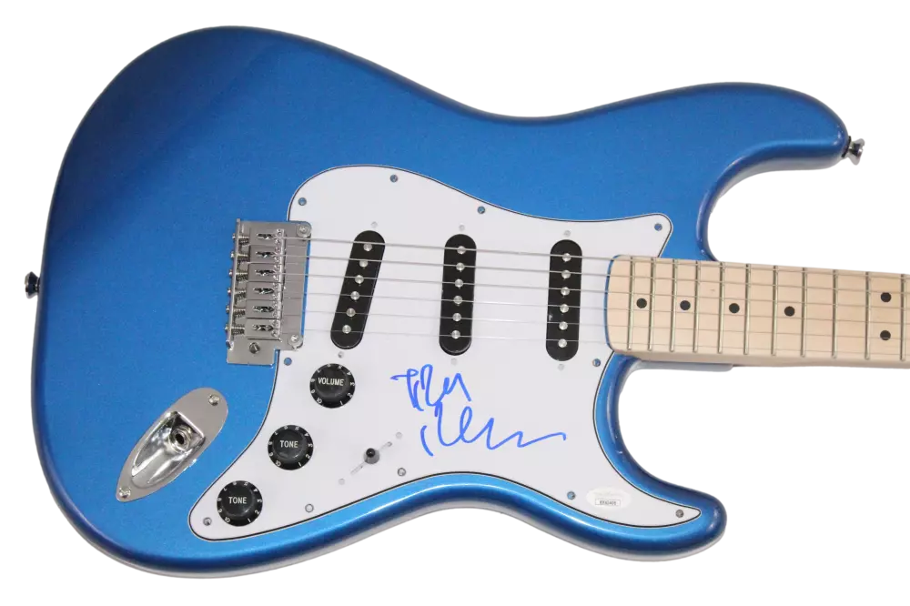 Trent Reznor Nine Inch Nails Signed Autograph Blue Stratocaster Guitar - JSA COA