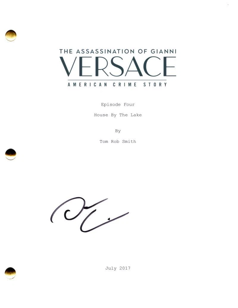 Darren Criss Signed Autograph The Assassination of Gianni Versace Episode Script