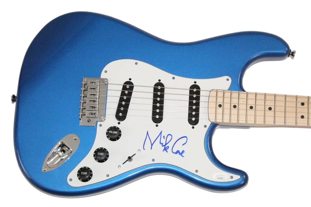 Nick Cave Signed Autograph Full Size Blue Stratocaster Electric Guitar - JSA COA