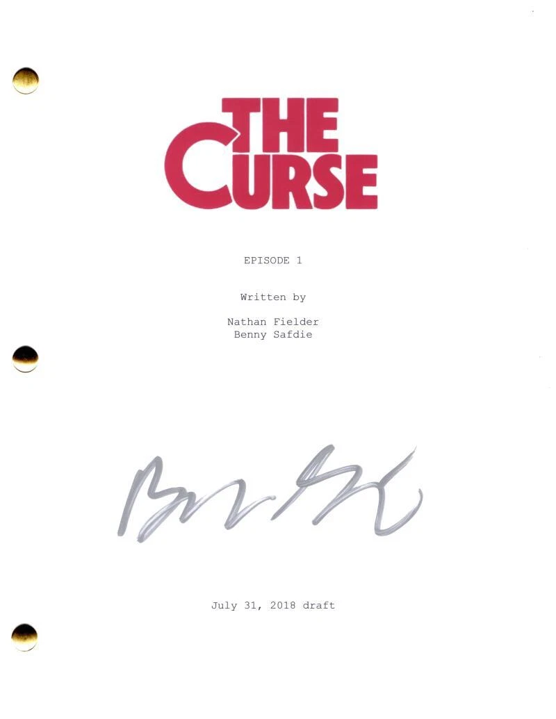 BENNY SAFDIE SIGNED AUTOGRAPH THE CURSE PILOT SCRIPT SCREENPLAY DOUGIE SCHECTER COLLECTIBLE MEMORABILIA