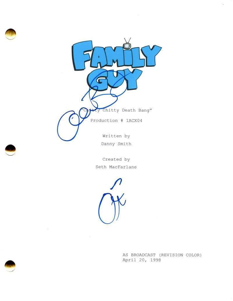 Alex Borstein Signed Autograph Family Guy Episode Script Screenplay Lois Griffin
