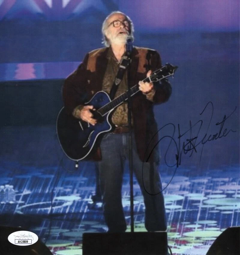 Robert Hunter Grateful Dead Signed Autograph 8x8 Photo - Aoxomoxoa w/ JSA COA