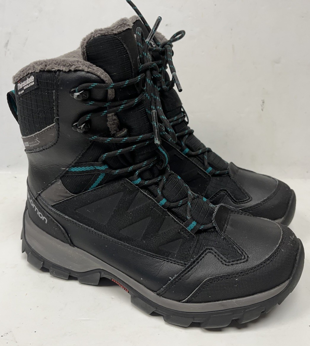 WOMENS Salomon Chalten TS CS WP Hiking Boots Size 7 200G Thinsulate
