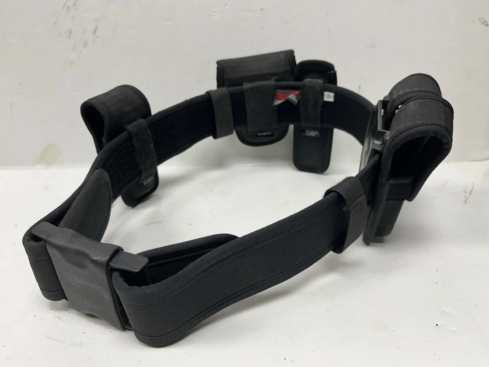 Bianchi Tactical Duty Black Nylon Belt SIZE SMALL W/ Attachments