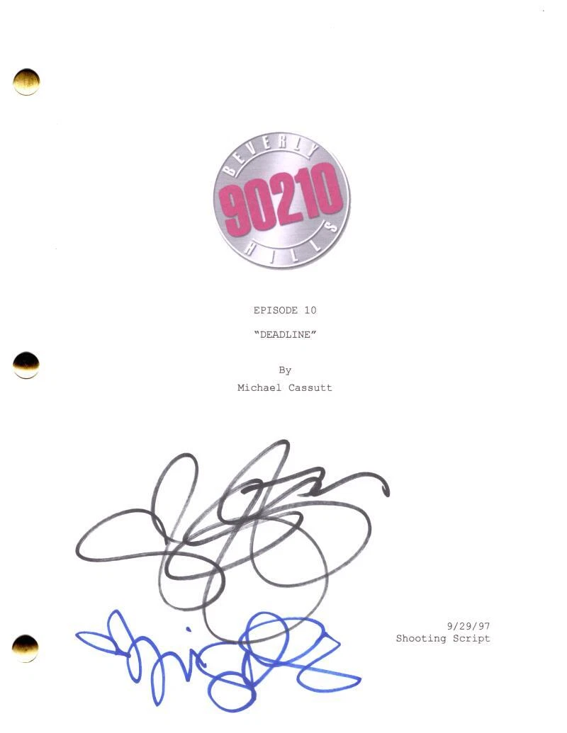Jennie Garth Tori Spelling Signed Autograph Beverly Hill 90210 Script Screenplay