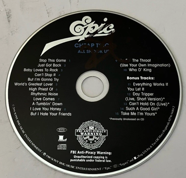 Cheap Trick Robin Zander Autographed Signed CD BAS Guaranteed #4